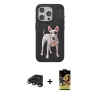 MARSİLYAN™- iPhone 15 Pro Max Kılıf Nova Form Koleksiyonu - Siyah Buffer Cam Ekran Koruyucu + Raze Metal Kamera Lens - TMGI