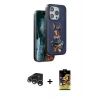 MARSİLYAN™- iPhone 15 Pro Max Kılıf Nova Form Koleksiyonu - Siyah Buffer Cam Ekran Koruyucu + Raze Metal Kamera Lens - GS