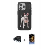 MARSİLYAN™- iPhone 15 Pro Max Kılıf Nova Form Koleksiyonu - Siyah Buffer Hayalet Cam Ekran Koruyucu + Lacivert Raze Metal Kamera Lens