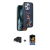 MARSİLYAN™- iPhone 15 Pro Max Kılıf Nova Form Koleksiyonu - Siyah Buffer Hayalet Cam Ekran Koruyucu + Lacivert Raze Metal Kamera Lens