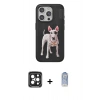 MARSİLYAN™- iPhone 15 Pro Max Kılıf Nova Form Koleksiyonu - Siyah Joko Magic 5D Cam + PVD Metal Kamera Lens - SH