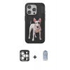 MARSİLYAN™- iPhone 15 Pro Max Kılıf Nova Form Koleksiyonu - Siyah Joko Magic 5D Cam + PVD Metal Kamera Lens - GS