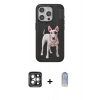 MARSİLYAN™- iPhone 15 Pro Max Kılıf Nova Form Koleksiyonu - Siyah Joko Magic 5D Cam + PVD Metal Kamera Lens - GI