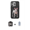MARSİLYAN™- iPhone 15 Pro Max Kılıf Nova Form Koleksiyonu - Siyah Joko Magic 5D Cam + PVD Metal Kamera Lens - TU