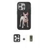 MARSİLYAN™- iPhone 15 Pro Max Kılıf Nova Form Koleksiyonu - Siyah Joko Magic 5D Hayalet Cam + PVD Metal Kamera Lens - LT