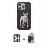MARSİLYAN™- iPhone 15 Pro Max Kılıf Nova Form Koleksiyonu - Siyah Vanessa Magic Cam + PVD Metal Kamera Lens - GS