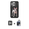MARSİLYAN™- iPhone 15 Pro Max Kılıf Nova Form Koleksiyonu - Siyah Vanessa Magic Cam + PVD Metal Kamera Lens - SH