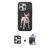 MARSİLYAN™- iPhone 15 Pro Max Kılıf Nova Form Koleksiyonu - Siyah Vanessa Magic Cam + PVD Metal Kamera Lens - LT