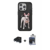 MARSİLYAN™- iPhone 15 Pro Max Kılıf Nova Form Koleksiyonu - Siyah Vanessa Magic Cam + Raze Metal Kamera Lens - LT