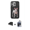 MARSİLYAN™- iPhone 15 Pro Max Kılıf Nova Form Koleksiyonu - Siyah Vanessa Magic Cam + Raze Metal Kamera Lens - GS