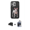 MARSİLYAN™- iPhone 15 Pro Max Kılıf Nova Form Koleksiyonu - Siyah Vanessa Magic Cam + Raze Metal Kamera Lens - TMGI