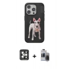 MARSİLYAN™- iPhone 15 Pro Max Kılıf Nova Form Koleksiyonu - Siyah Vanessa Magic Hayalet Cam + PVD Metal Kamera Lens - GI