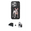 MARSİLYAN™- iPhone 15 Pro Max Kılıf Nova Form Koleksiyonu - Siyah Vanessa Magic Hayalet Cam + Raze Metal Kamera Lens - LT