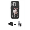 MARSİLYAN™- iPhone 15 Pro Max Kılıf Nova Form Koleksiyonu - Siyah Vanessa Magic Hayalet Cam + Raze Metal Kamera Lens - SH
