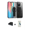 MARSİLYAN™- iPhone 15 Pro Max Kılıf Nova Işık Koleksiyonu - Şeffaf Pasifik Cam Ekran Koruyucu + Raze Metal Kamera Lens - LT