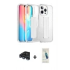 MARSİLYAN™- iPhone 15 Pro Max Kılıf Nova Işık Koleksiyonu - Şeffaf Pasifik Cam Ekran Koruyucu + Raze Metal Kamera Lens - LT