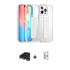 MARSİLYAN™- iPhone 15 Pro Max Kılıf Nova Işık Koleksiyonu - Siyah Bilvis 0.18mm Plus Cam Ekran Koruyucu + Raze Metal Kamera Lens - TMGI
