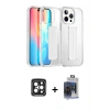 MARSİLYAN™- iPhone 15 Pro Max Kılıf Nova Işık Koleksiyonu - Siyah Vanessa Magic Cam + PVD Metal Kamera Lens - SH
