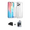 MARSİLYAN™- iPhone 15 Pro Max Kılıf Nova Işık Koleksiyonu - Siyah Vanessa Magic Cam + Siyah Raze Metal Kamera Lens