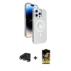 MARSİLYAN™- iPhone 15 Pro Max Kılıf Nova Modern Prime - Siyah Buffer Cam Ekran Koruyucu + Raze Metal Kamera Lens - TMGI