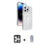 MARSİLYAN™- iPhone 15 Pro Max Kılıf Nova Modern Prime - Siyah Joko Magic 5D Cam + PVD Metal Kamera Lens - GS