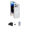 MARSİLYAN™- iPhone 15 Pro Max Kılıf Nova Modern Prime - Siyah Joko Magic 5D Cam + Raze Metal Kamera Lens - TMGI