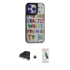 MARSİLYAN™- iPhone 15 Pro Max Kılıf Odak Klasik Serisi - Şeffaf Pasifik Cam Ekran Koruyucu + Raze Metal Kamera Lens - GS