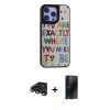 MARSİLYAN™- iPhone 15 Pro Max Kılıf Odak Klasik Serisi - Siyah 3D Antistatik Hayalet Cam Ekran Koruyucu + Raze Metal Kamera Lens - TMGI