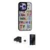 MARSİLYAN™- iPhone 15 Pro Max Kılıf Odak Klasik Serisi - Siyah 3D Antistatik Hayalet Cam Ekran Koruyucu + Raze Metal Kamera Lens - GS