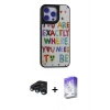 MARSİLYAN™- iPhone 15 Pro Max Kılıf Odak Klasik Serisi - Siyah Bilvis 5in1 3D Magic Cam Ekran Koruyucu + Lacivert Raze Metal Kamera Lens