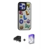 MARSİLYAN™- iPhone 15 Pro Max Kılıf Odak Klasik Serisi - Siyah Bilvis 5in1 3D Magic Cam Ekran Koruyucu + Raze Metal Kamera Lens - GS