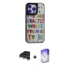 MARSİLYAN™- iPhone 15 Pro Max Kılıf Odak Klasik Serisi - Siyah Bilvis 5in1 3D Magic Cam Ekran Koruyucu + Raze Metal Kamera Lens - GS