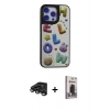 MARSİLYAN™- iPhone 15 Pro Max Kılıf Odak Klasik Serisi - Siyah Bilvis Hayalet Cam Ekran Koruyucu + Raze Metal Kamera Lens - TMGI