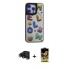 MARSİLYAN™- iPhone 15 Pro Max Kılıf Odak Klasik Serisi - Siyah Buffer Cam Ekran Koruyucu + Siyah Raze Metal Kamera Lens