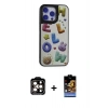 MARSİLYAN™- iPhone 15 Pro Max Kılıf Odak Klasik Serisi - Siyah Buffer Hayalet Cam Ekran Koruyucu + PVD Metal Kamera Lens - TU