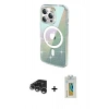 MARSİLYAN™- iPhone 15 Pro Max Kılıf Odak Modern Serisi - Siyah Polymer Nano Ekran Koruyucu + Raze Metal Kamera Lens - GS
