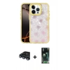 MARSİLYAN™- iPhone 15 Pro Max Kılıf Odak Prime - Şeffaf 360 Full Body Arka Koruyucu + Raze Metal Kamera Lens - LT