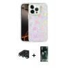 MARSİLYAN™- iPhone 15 Pro Max Kılıf Odak Prime - Şeffaf 360 Full Body Arka Koruyucu + Raze Metal Kamera Lens - LT