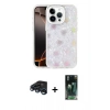 MARSİLYAN™- iPhone 15 Pro Max Kılıf Odak Prime - Şeffaf 360 Full Body Arka Koruyucu + Raze Metal Kamera Lens - LT