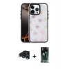 MARSİLYAN™- iPhone 15 Pro Max Kılıf Odak Prime - Şeffaf 360 Full Body Arka Koruyucu + Raze Metal Kamera Lens - LT