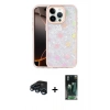 MARSİLYAN™- iPhone 15 Pro Max Kılıf Odak Prime - Şeffaf 360 Full Body Arka Koruyucu + Raze Metal Kamera Lens - LT