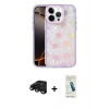 MARSİLYAN™- iPhone 15 Pro Max Kılıf Odak Prime - Şeffaf Pasifik Cam Ekran Koruyucu + Raze Metal Kamera Lens - SH