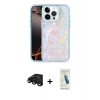 MARSİLYAN™- iPhone 15 Pro Max Kılıf Odak Prime - Şeffaf Pasifik Cam Ekran Koruyucu + Raze Metal Kamera Lens - SH