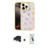 MARSİLYAN™- iPhone 15 Pro Max Kılıf Odak Prime - Şeffaf Pasifik Cam Ekran Koruyucu + Raze Metal Kamera Lens - GS