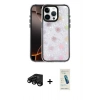 MARSİLYAN™- iPhone 15 Pro Max Kılıf Odak Prime - Şeffaf Pasifik Cam Ekran Koruyucu + Raze Metal Kamera Lens - SH