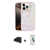 MARSİLYAN™- iPhone 15 Pro Max Kılıf Odak Prime - Şeffaf Pasifik Cam Ekran Koruyucu + Raze Metal Kamera Lens - SH