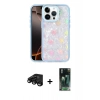 MARSİLYAN™- iPhone 15 Pro Max Kılıf Odak Prime - Siyah 360 Mat Full Body Arka Koruyucu + Siyah Raze Metal Kamera Lens