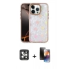 MARSİLYAN™- iPhone 15 Pro Max Kılıf Odak Prime - Siyah 3D Antistatik Mat Seramik Nano Ekran Koruyucu + PVD Metal Kamera Lens - GI