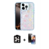 MARSİLYAN™- iPhone 15 Pro Max Kılıf Odak Prime - Siyah 3D Antistatik Mat Seramik Nano Ekran Koruyucu + PVD Metal Kamera Lens - TU