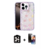 MARSİLYAN™- iPhone 15 Pro Max Kılıf Odak Prime - Siyah 3D Antistatik Mat Seramik Nano Ekran Koruyucu + PVD Metal Kamera Lens - TU